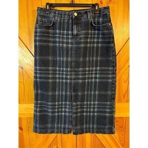 C&A plaid Jean skirt size 42EUR/medium ,6 US (4861)Read￼